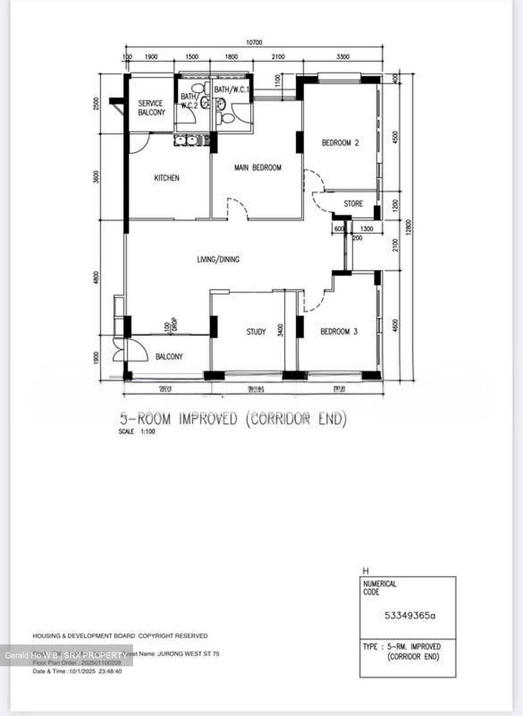 Blk 736 Jurong West Street 75 (Jurong West), HDB 5 Rooms #577940091
